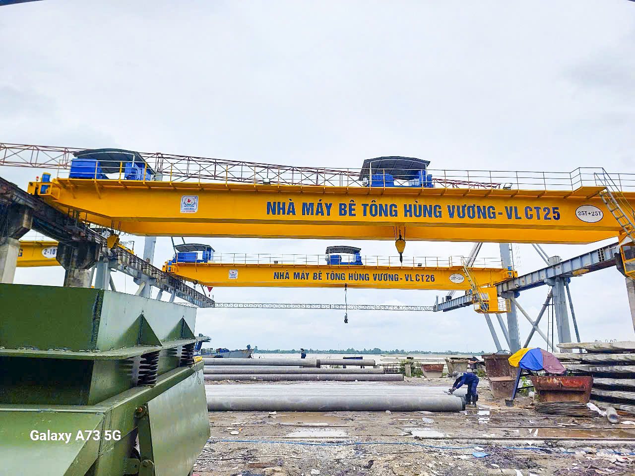 Hoàn thiện thiết kế, chế tạo, lắp đặt cầu trục dầm đôi (25+25)T cho Nhà máy bê tông Hùng Vương-CN Vĩnh Long
